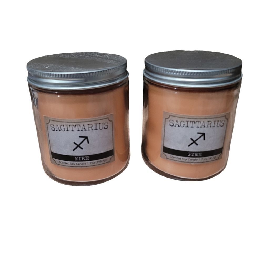 Two Sagittarius candles